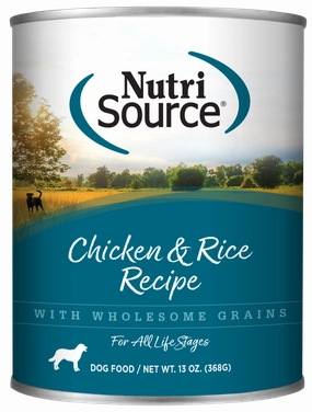NutriSource Chicken & Rice Canned Dog Food