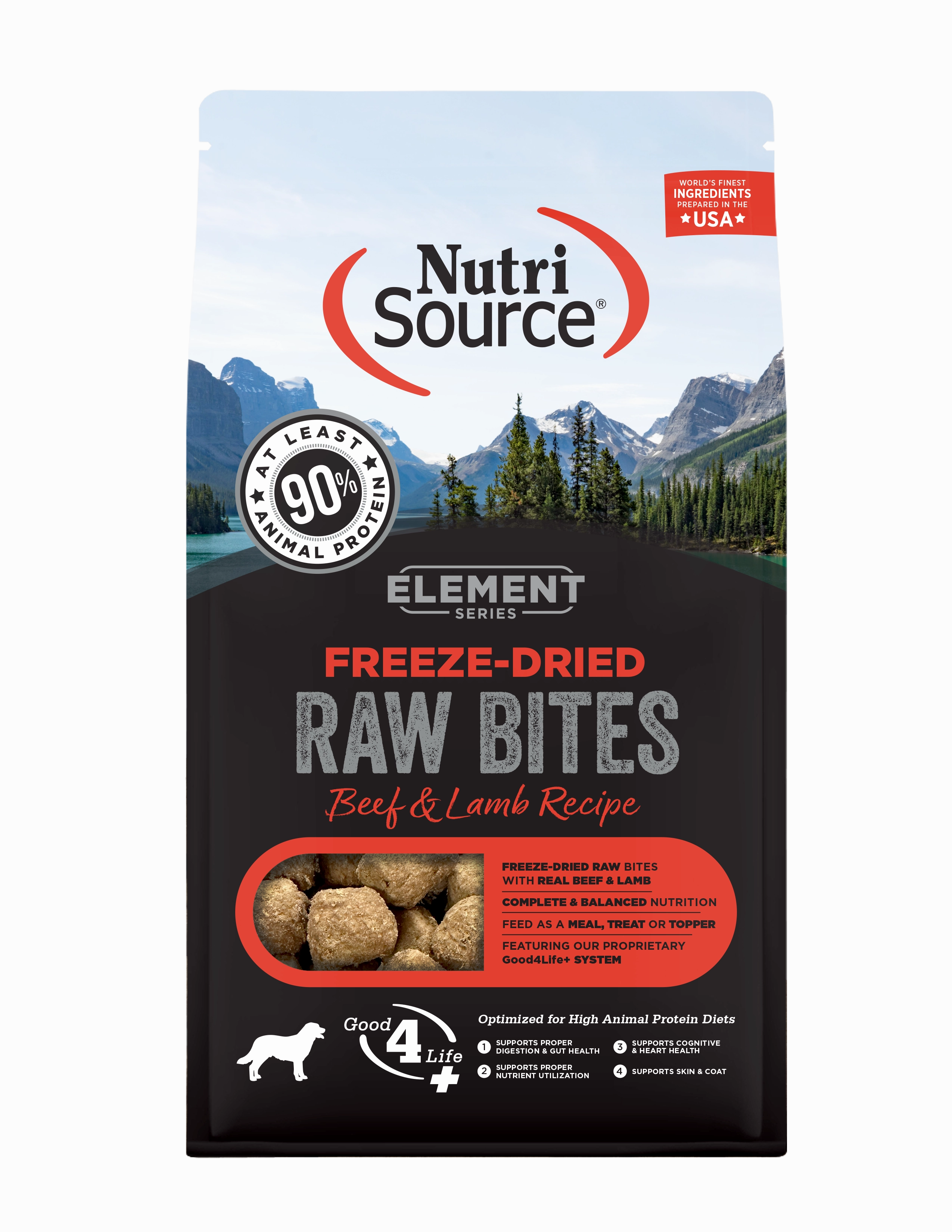 NutriSource Element Series Beef and Lamb Recipe Freeze-Dried Raw Dog Food