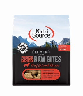 NutriSource Element Series Beef and Lamb Recipe Freeze-Dried Raw Dog Food