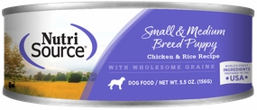 NutriSource Small and Medium Breed Puppy Chicken & Rice Canned Dog Food