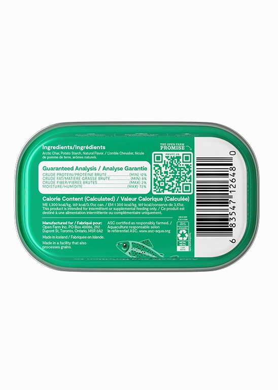 Open Farm Grain Free Arctic Char Wet Topper for Cats