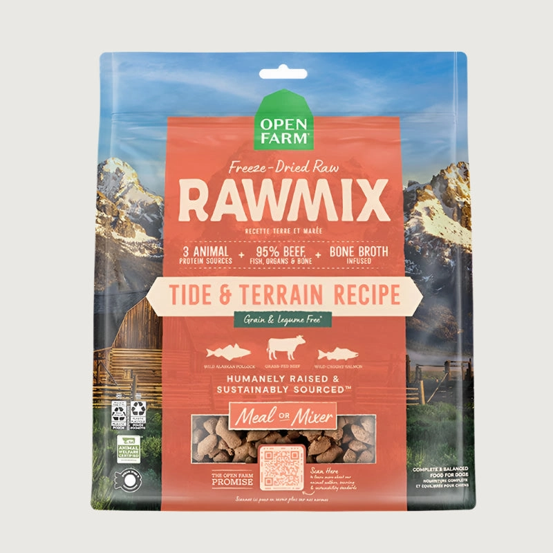 OPEN FARM RawMix Freeze-Dried Raw Tide & Terrain Recipe for Dogs