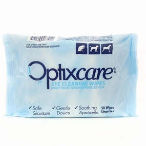 Optixcare Eye Cleaning Wipes for Animals, 50 Wipes