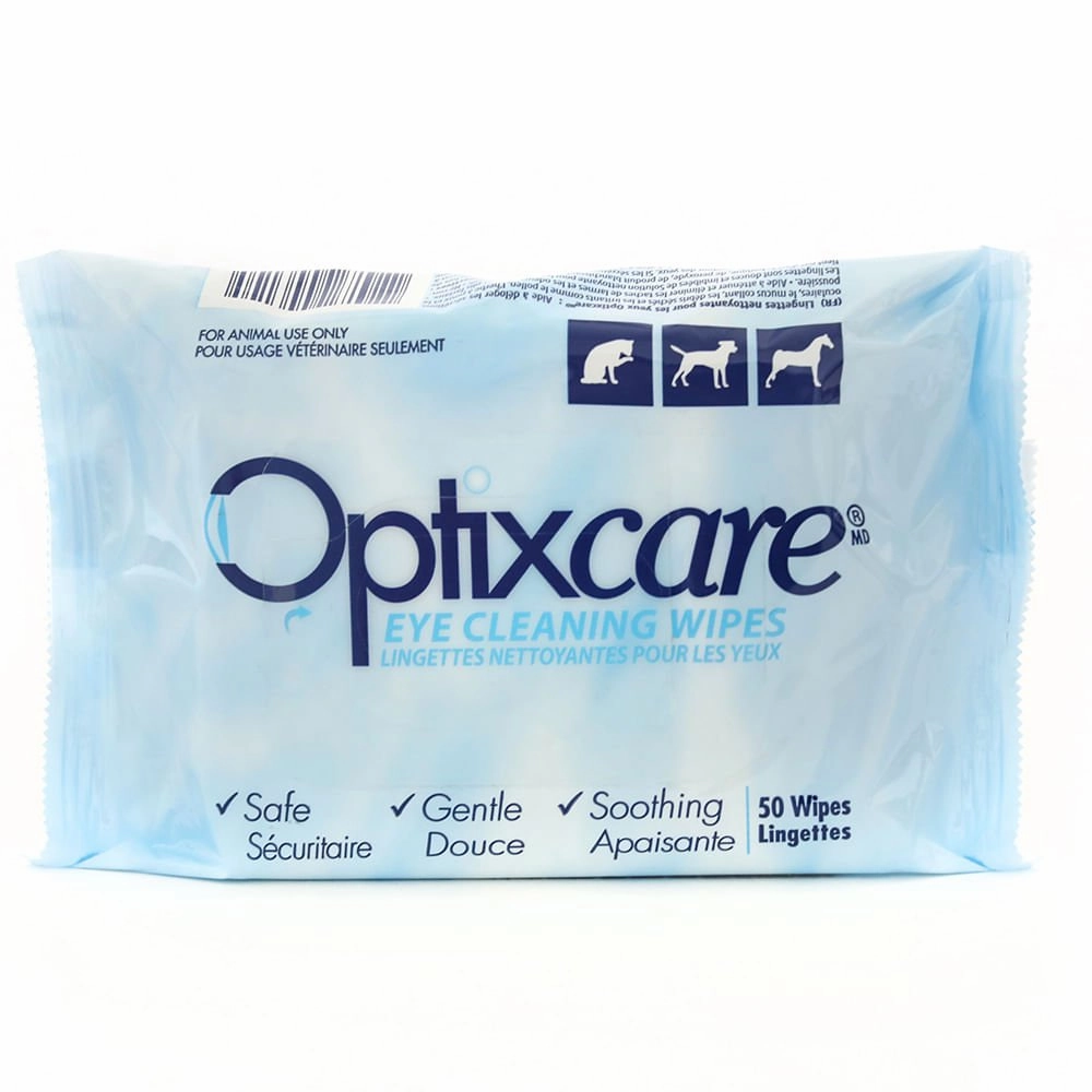 Optixcare Eye Cleaning Wipes for Animals, 50 Wipes
