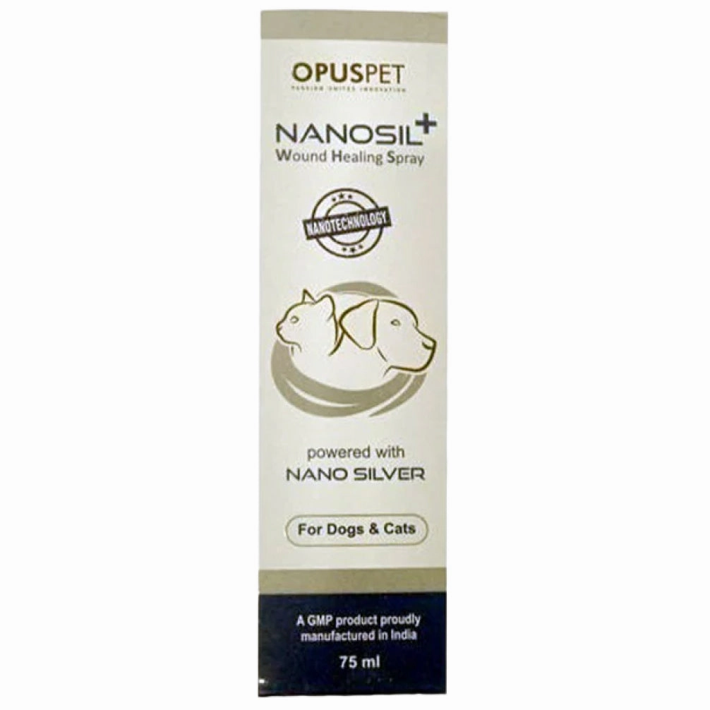 Opus Pet Nanosil Plus Wound Healing Spray for Dogs and Cats (75ml)