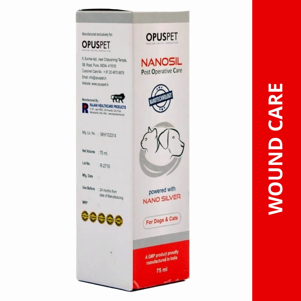 Opus Pet Nanosil Spray Post Operative Care for Dogs and Cats (75ml)