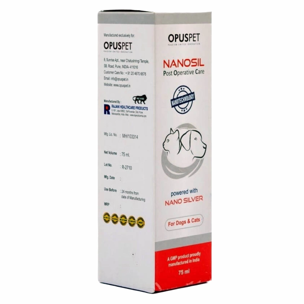Opus Pet Nanosil Spray Post Operative Care for Dogs and Cats (75ml)