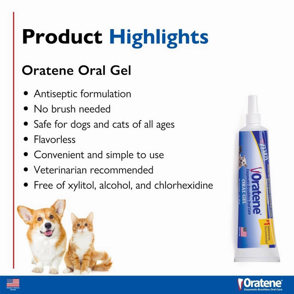 Oratene Veterinarian Antiseptic Oral Gel, 1 oz