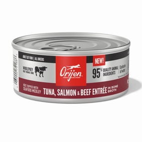 ORIJEN Tuna, Salmon   Beef Entre in Bone Broth Wet Cat Food