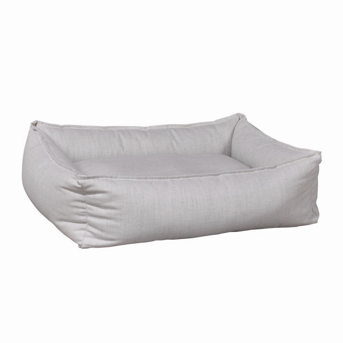 Parchment Linen Blend B Lounge Dog Bed