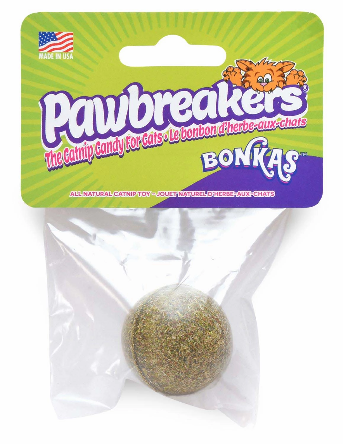 Pawbreakers Bonkas Catnip Candy Ball Cat Toy
