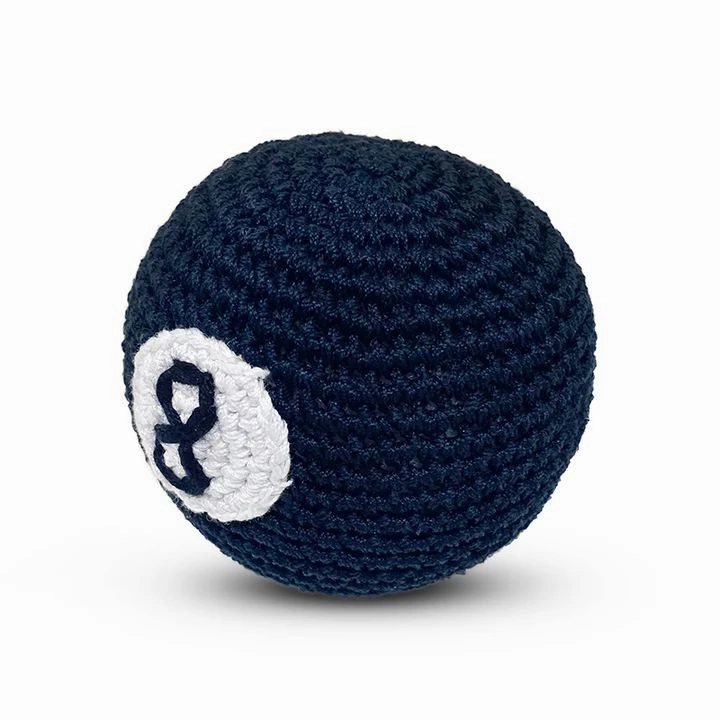 Pawer Squeaky Eight Ball Dog Toy
