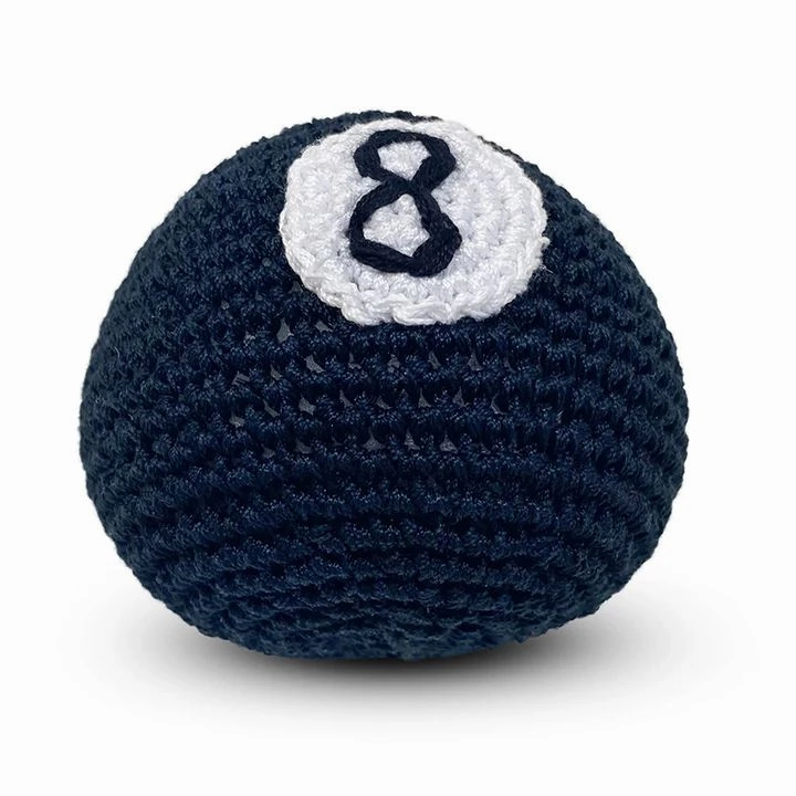 Pawer Squeaky Eight Ball Dog Toy