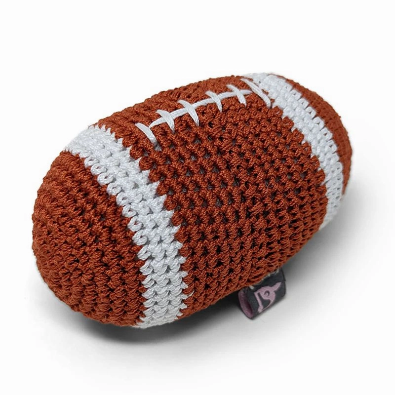 Pawer Squeaky Football Dog Toy