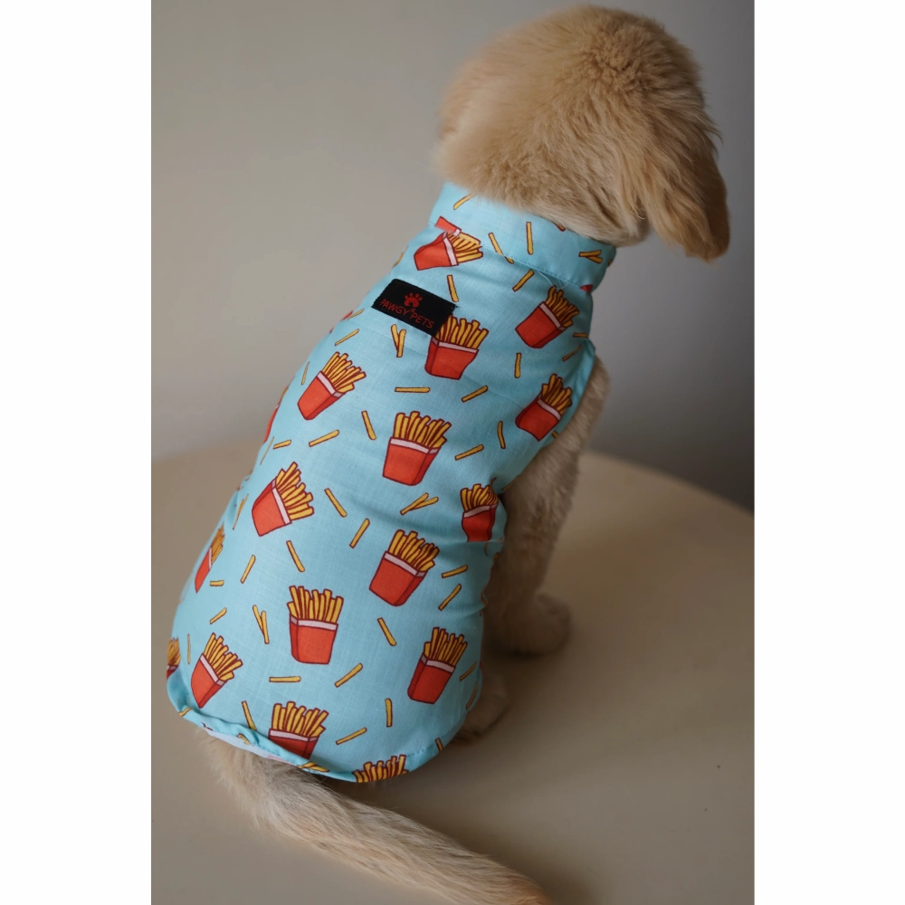 Pawgypets Fries Over Guys Sando for Dogs (Blue)