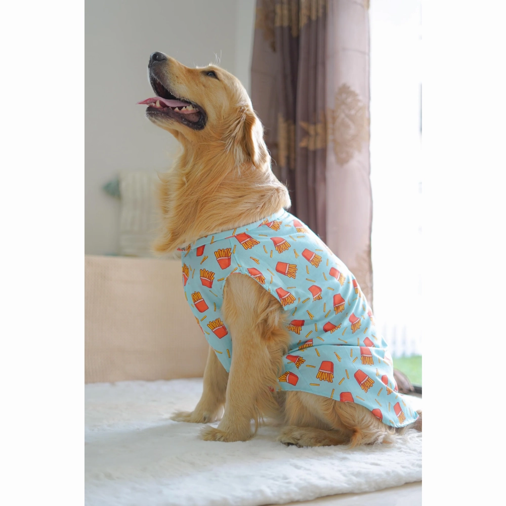Pawgypets Fries Over Guys Sando for Dogs (Blue)