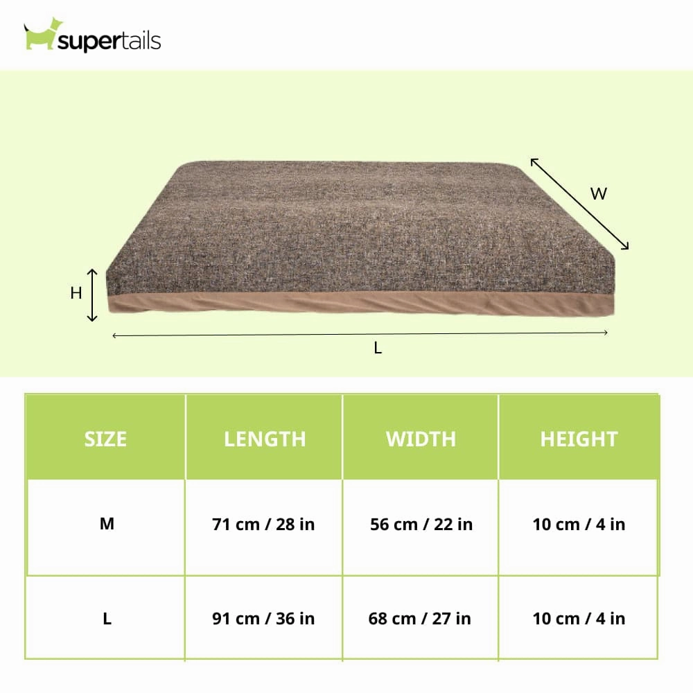 Pawpourri Premium Market Knife Edge Bed for Dogs (Brown)