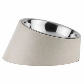 Pawpourri Sustainable Tilted Bowl for Dogs (Off White)