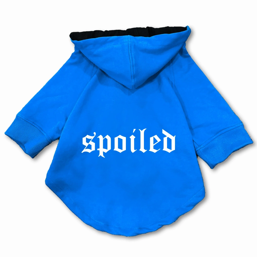 Pawsindia Spoiled Hoodie for Dogs (Blue)