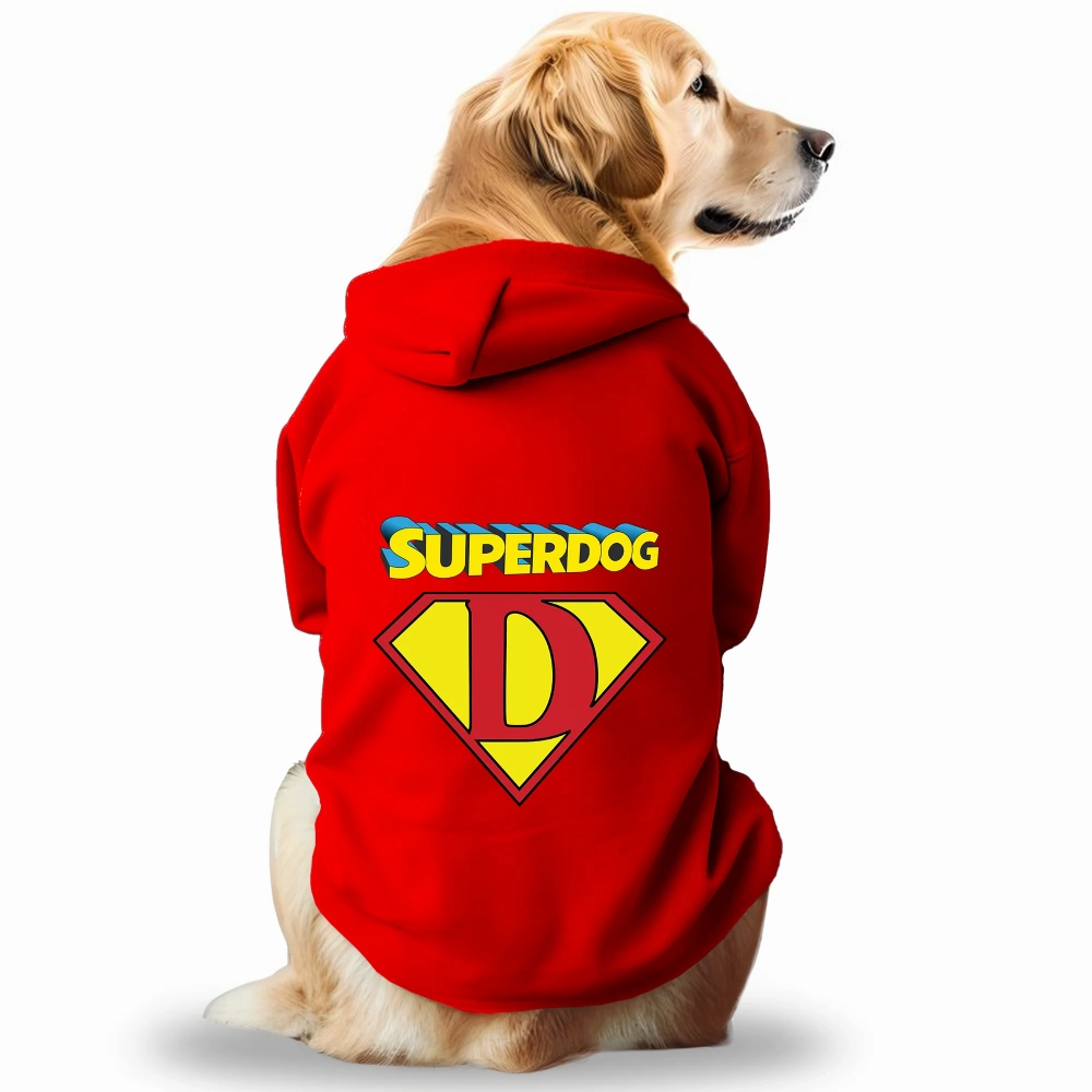 Pawsindia SuperDog Hoodie for Dogs (Red)