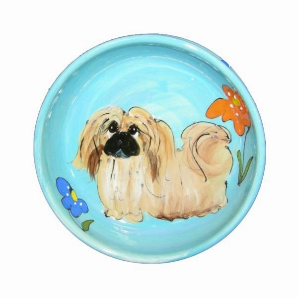 Pekingese 3 Dog Bowl