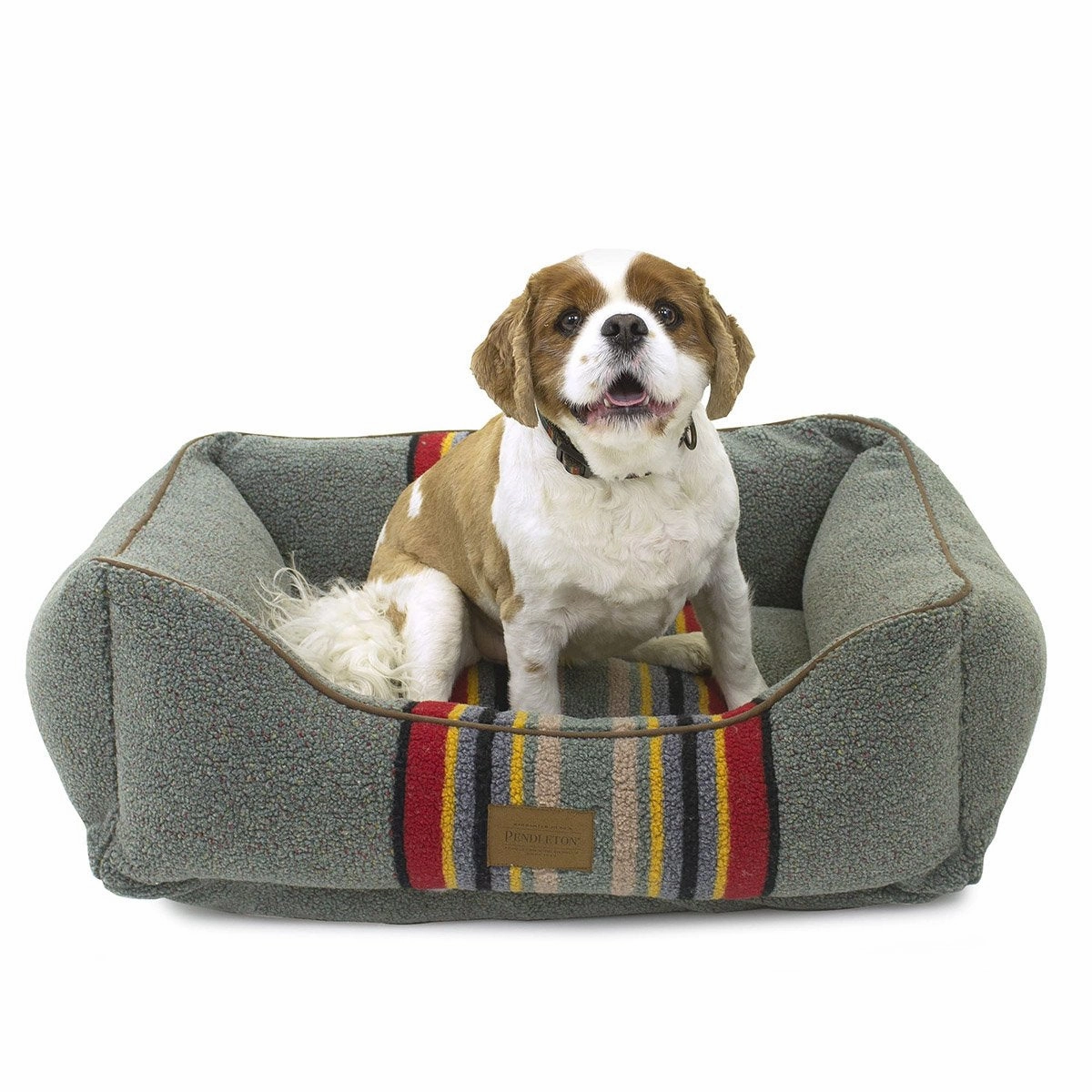 Pendleton Kuddler Dog Bed Vintage Camp Heather Green