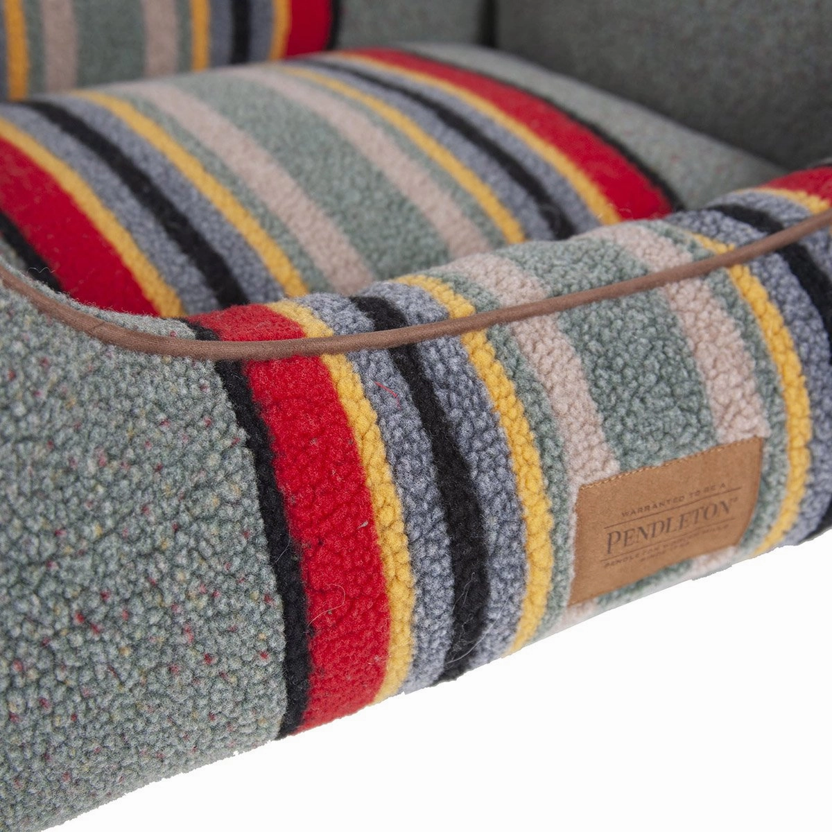 Pendleton Kuddler Dog Bed Vintage Camp Heather Green