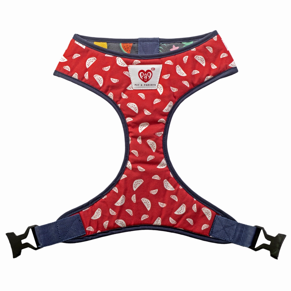 Pet And Parents Floral Watermelon Reversible Harness for Dogs