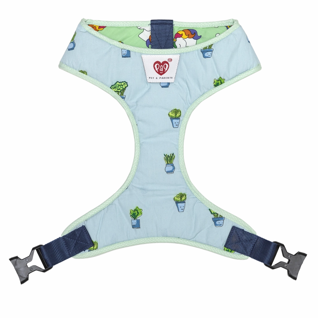 Pet And Parents Little Plants Wonderland Reversible Harness for Dogs