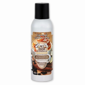 Pet Odor Exterminator Air Freshener Spray, Caramel Vanilla Latte, 7 oz