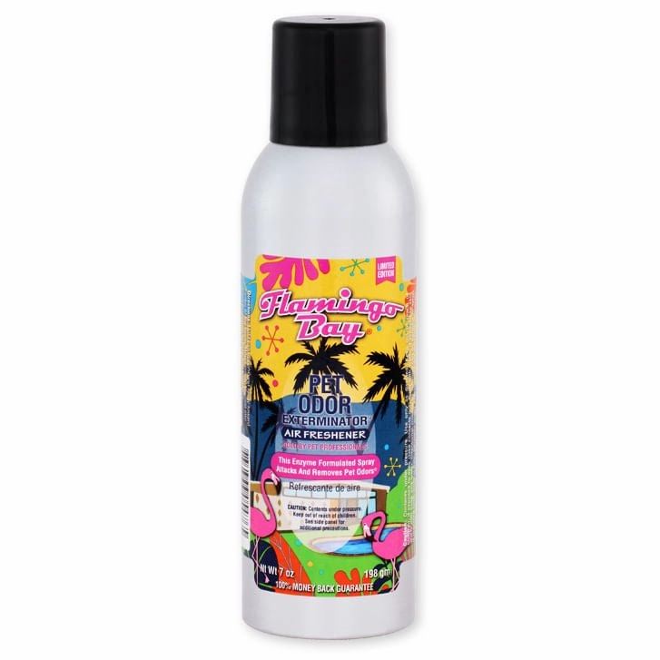 Pet Odor Exterminator Air Freshener Spray, Flamingo Bay, 7 oz