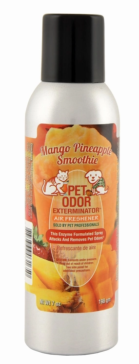 Pet Odor Exterminator Air Freshener Spray, Mango Pineapple Smoothie, 7 oz