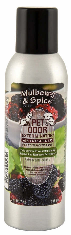 Pet Odor Exterminator Air Freshener Spray, Mulberry Spice, 7 oz