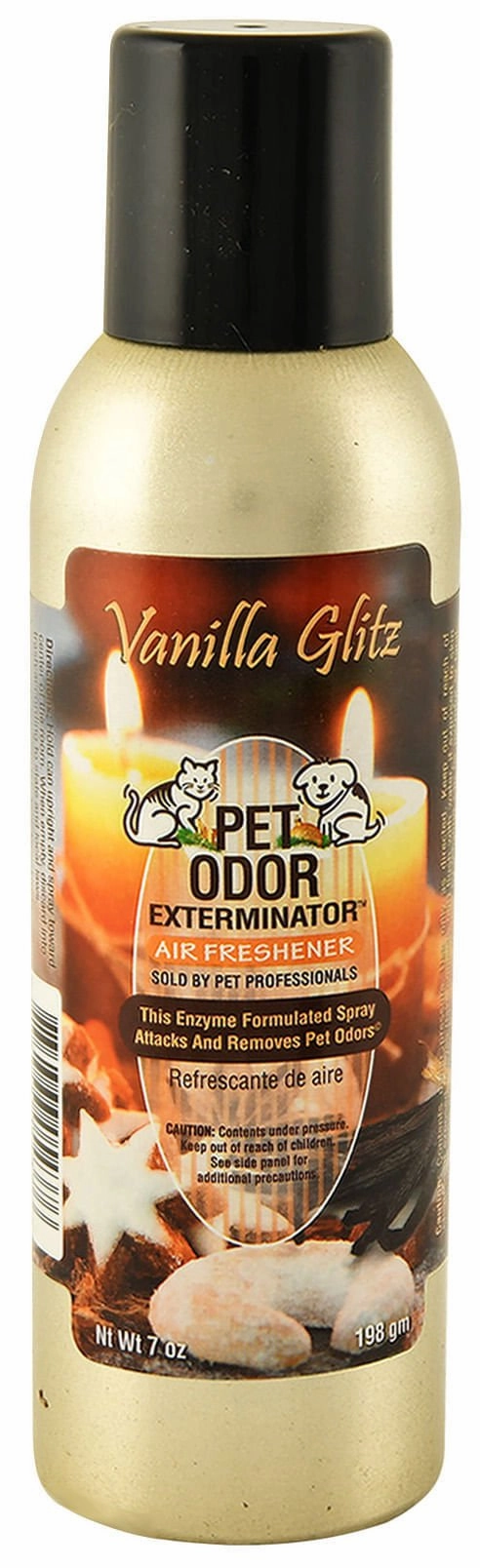 Pet Odor Exterminator Air Freshener Spray, Vanilla Glitz, 7 oz