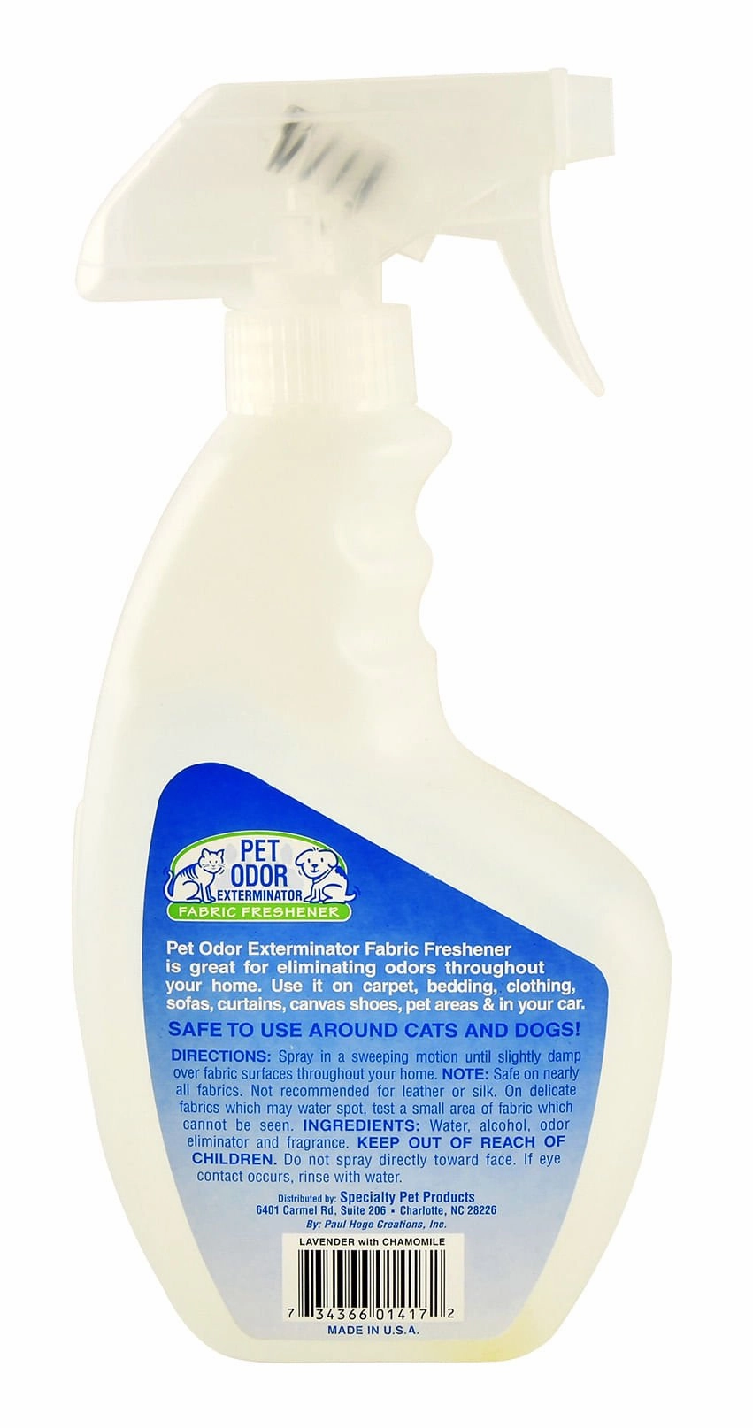 Pet Odor Exterminator Fabric Freshener Spray, 15.6 oz