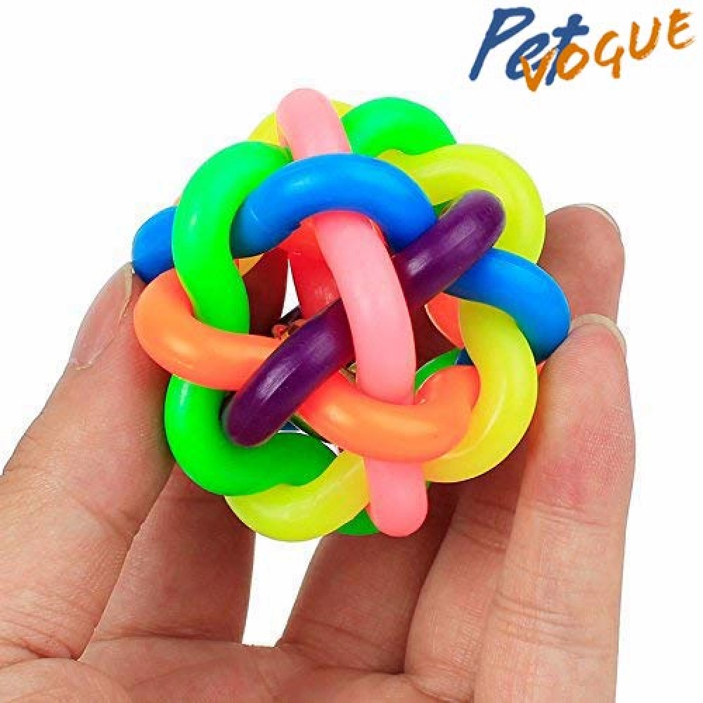 Pet Vogue Bouncy Rubber Ball & Skatrs Rope Ball Chew Toy Dog Combo