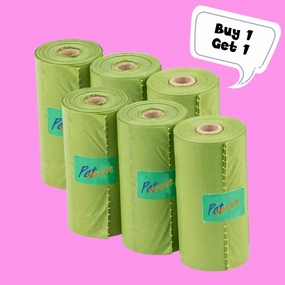 Pet Vogue Poop Bags for Dogs and Cats (Buy 1 Get 1)