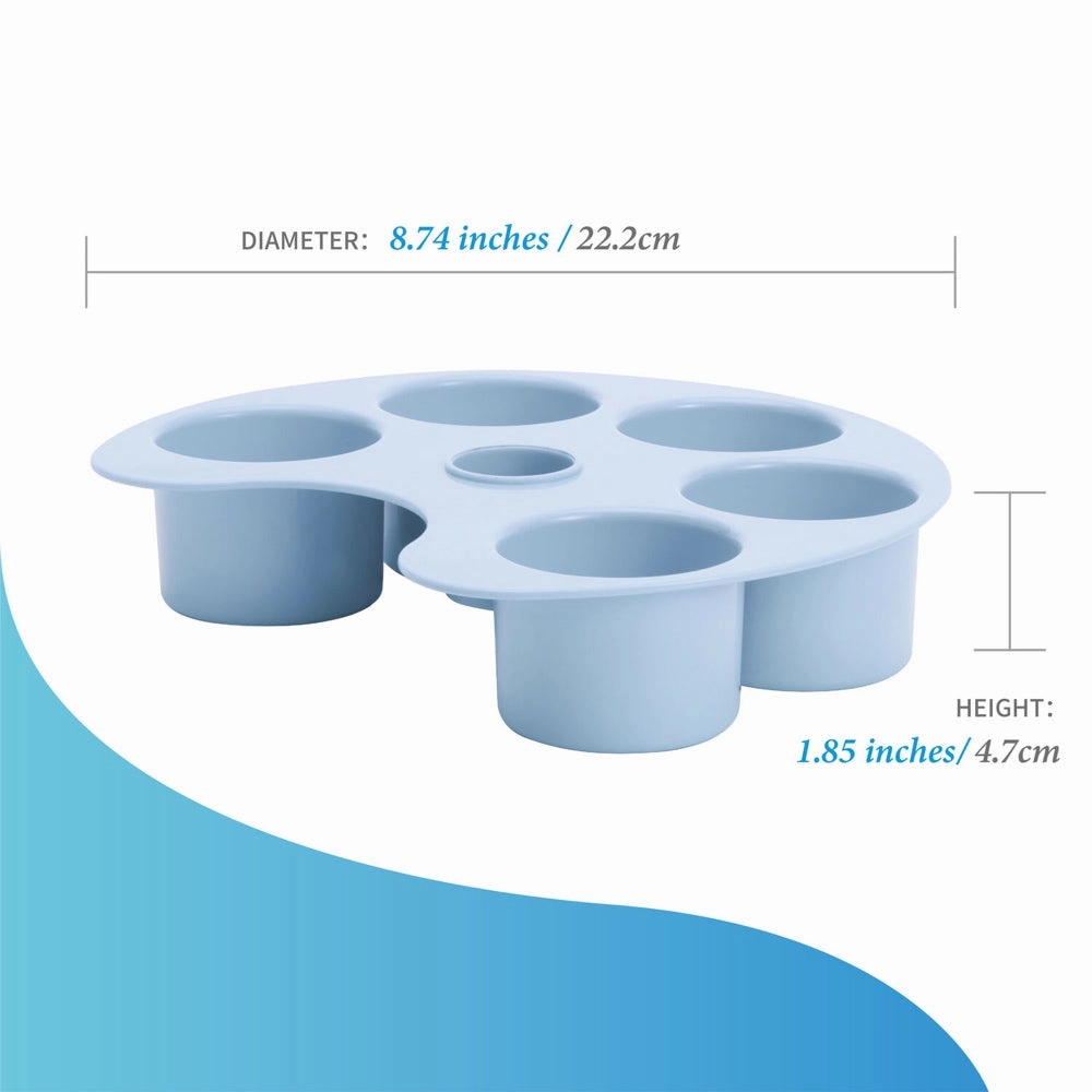 PetDreamHouse SPIN Accessories Interactive Slow Feeder Add-On For Cats & Dogs (Baby Blue Palette)