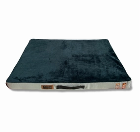 Petter World Orthopedic Memory Foam Bed With Large Sleep Surface for Dogs (Bottle Green)