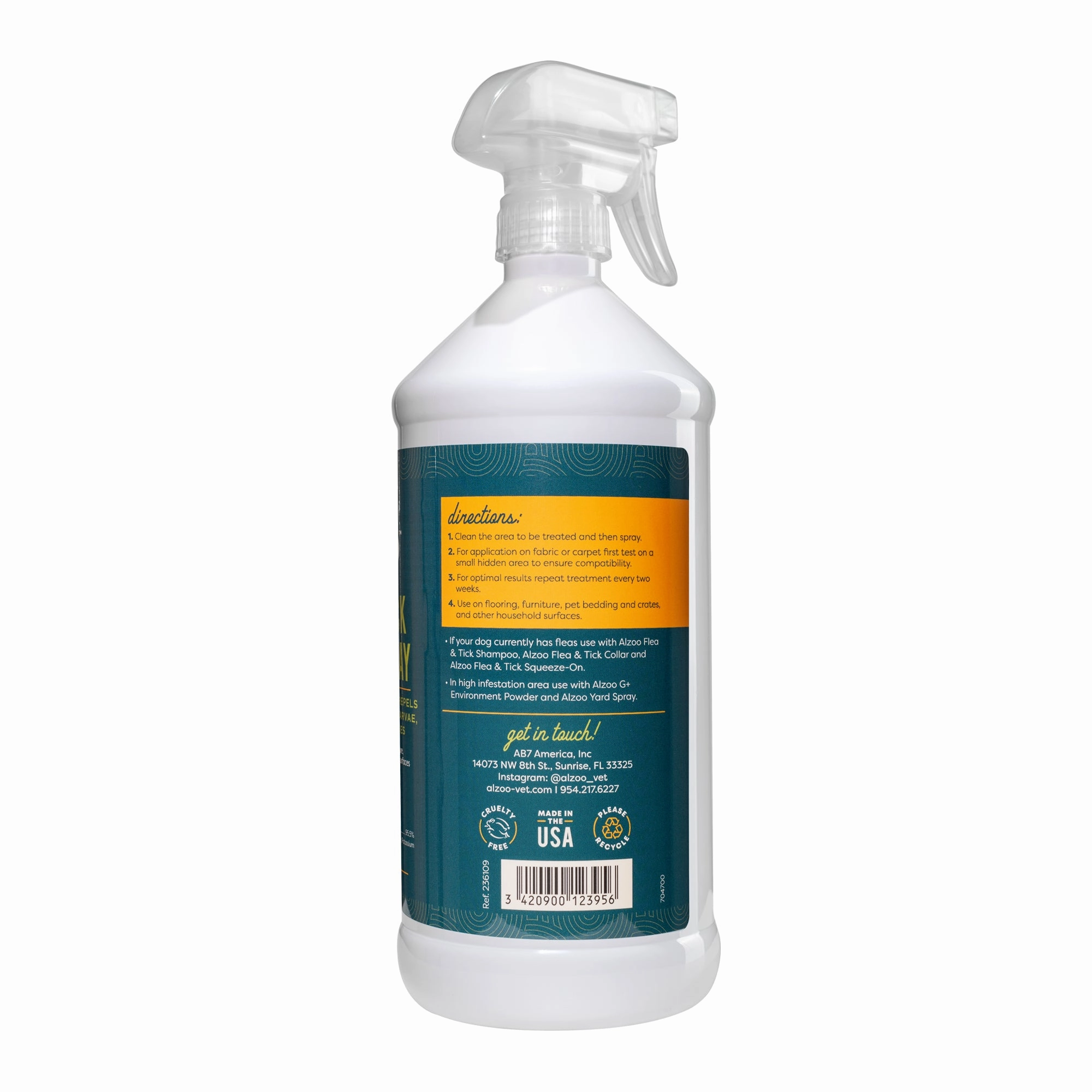 Plant-Based Natural Flea & Tick Home Spray, 32 oz