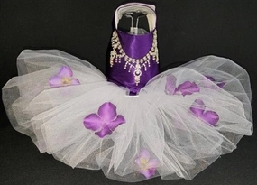 Plum and Pansies Harness Dress