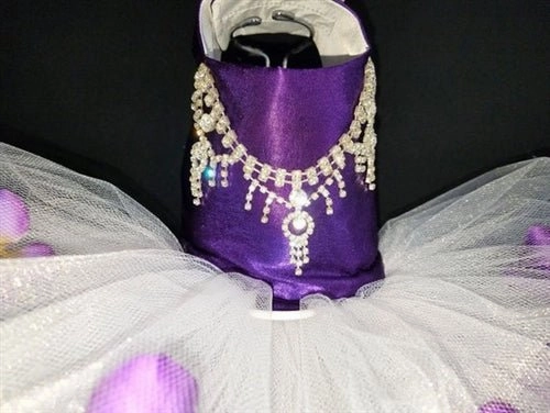 Plum and Pansies Harness Dress
