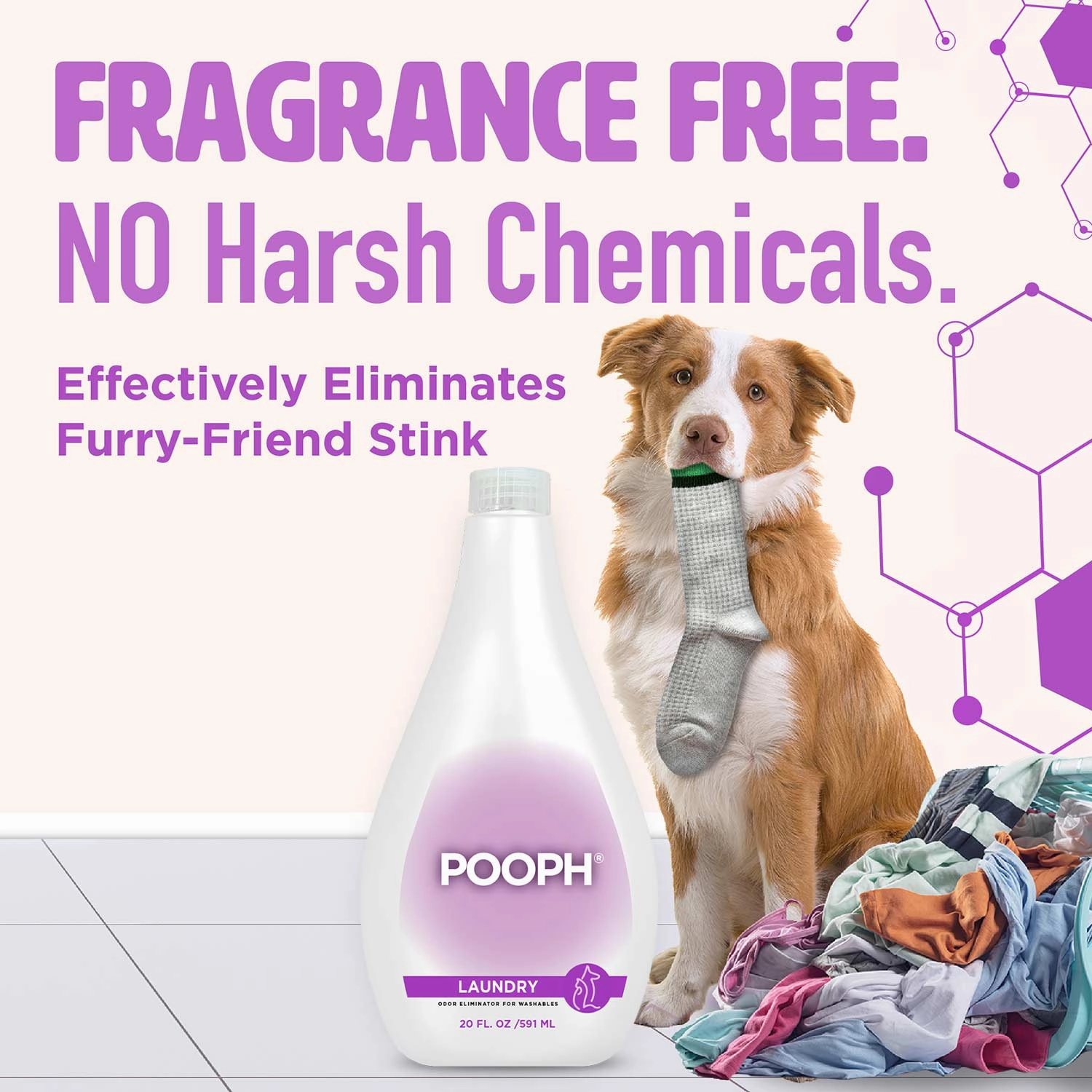 Pooph Pet Laundry Odor Eliminator, 20 oz
