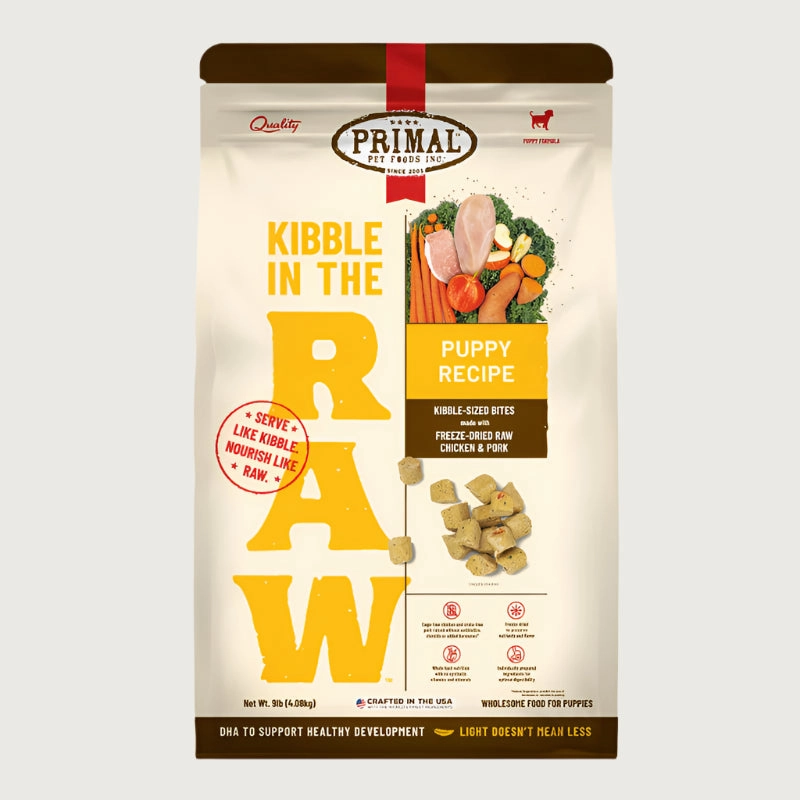 PRIMAL Kibble in the Raw Puppy Recipe Dog Food