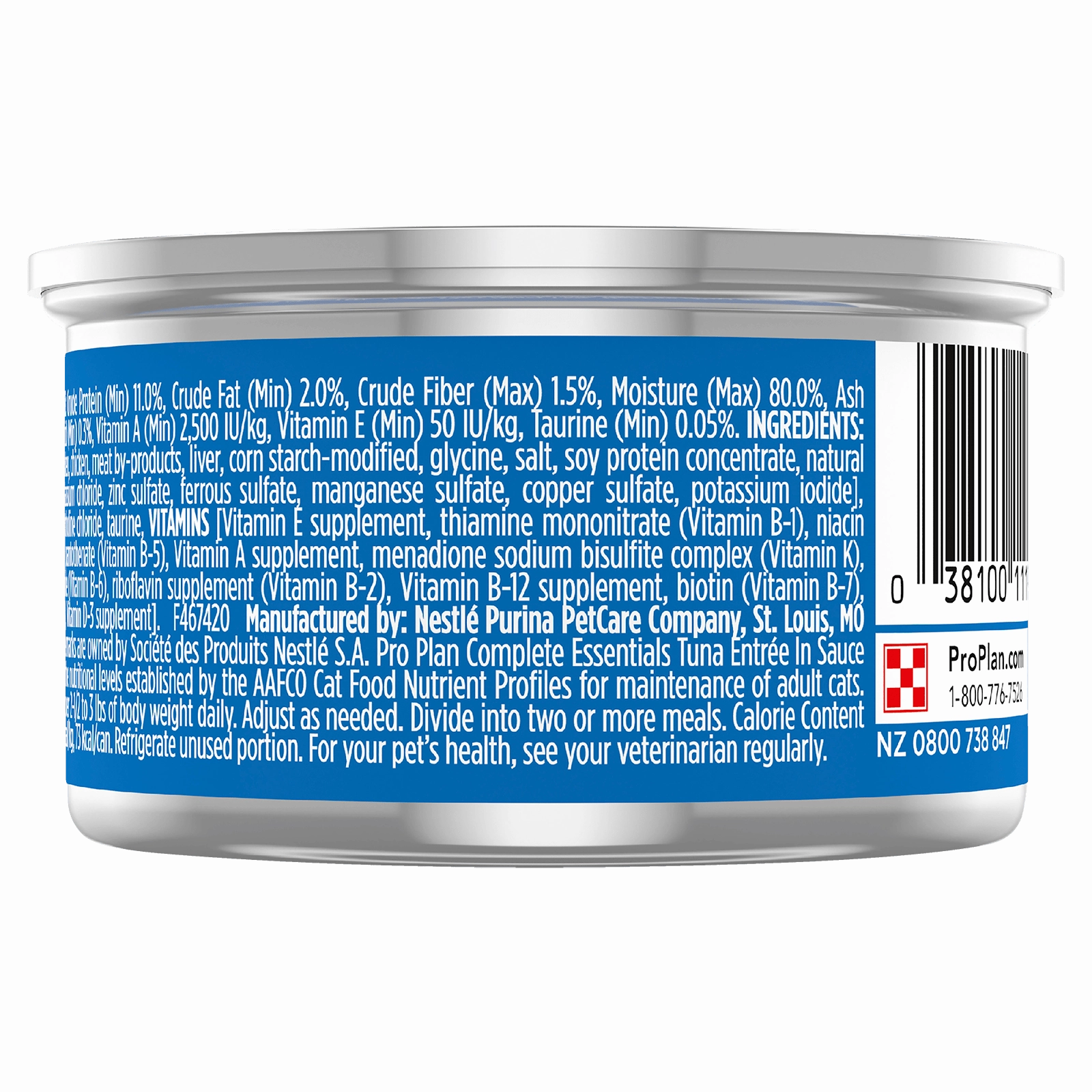 Pro Plan Cat Food Can Adult Complete Essentials Tuna Entre