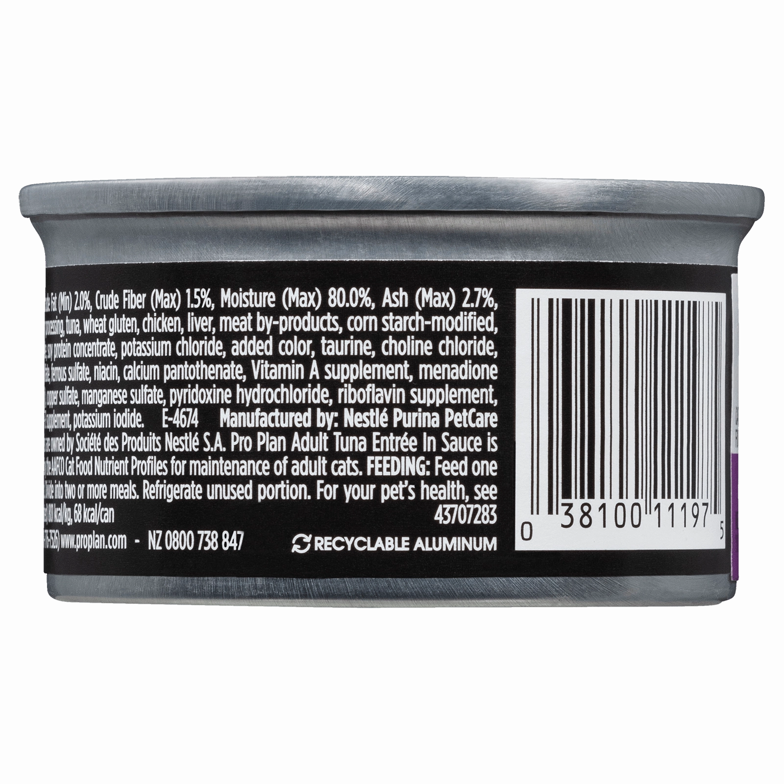 Pro Plan Cat Food Can Adult Complete Essentials Tuna Entre
