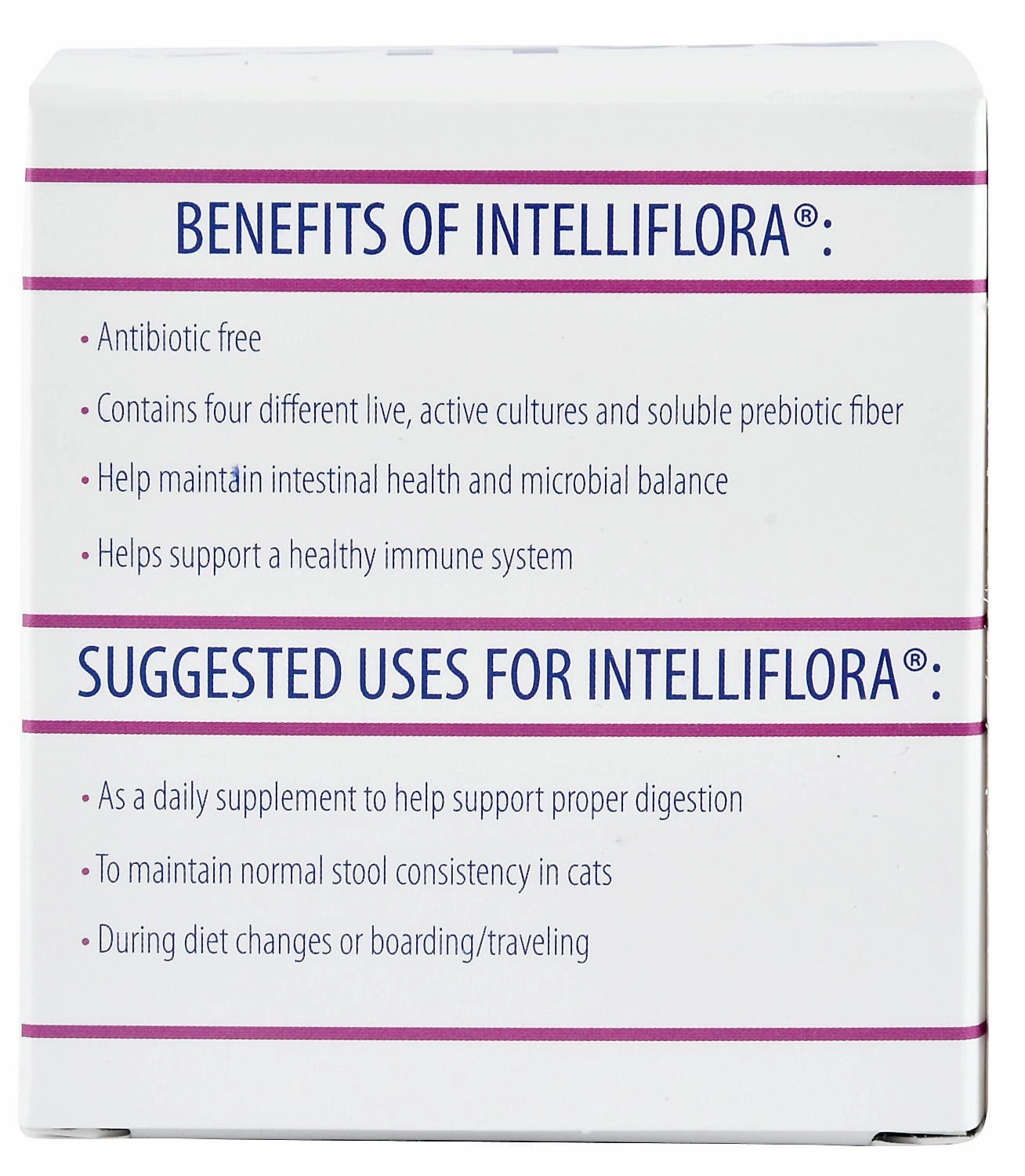 Probios Intelliflora Probiotic Supplement For Cats, 30 Pack