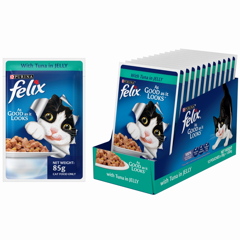 Purina Felix Tuna and Chicken with Jelly Kitten Cat Wet Food Combo