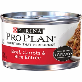 Purina Pro Plan Beef, Carrots & Rice Entre in Gravy Canned Cat Food