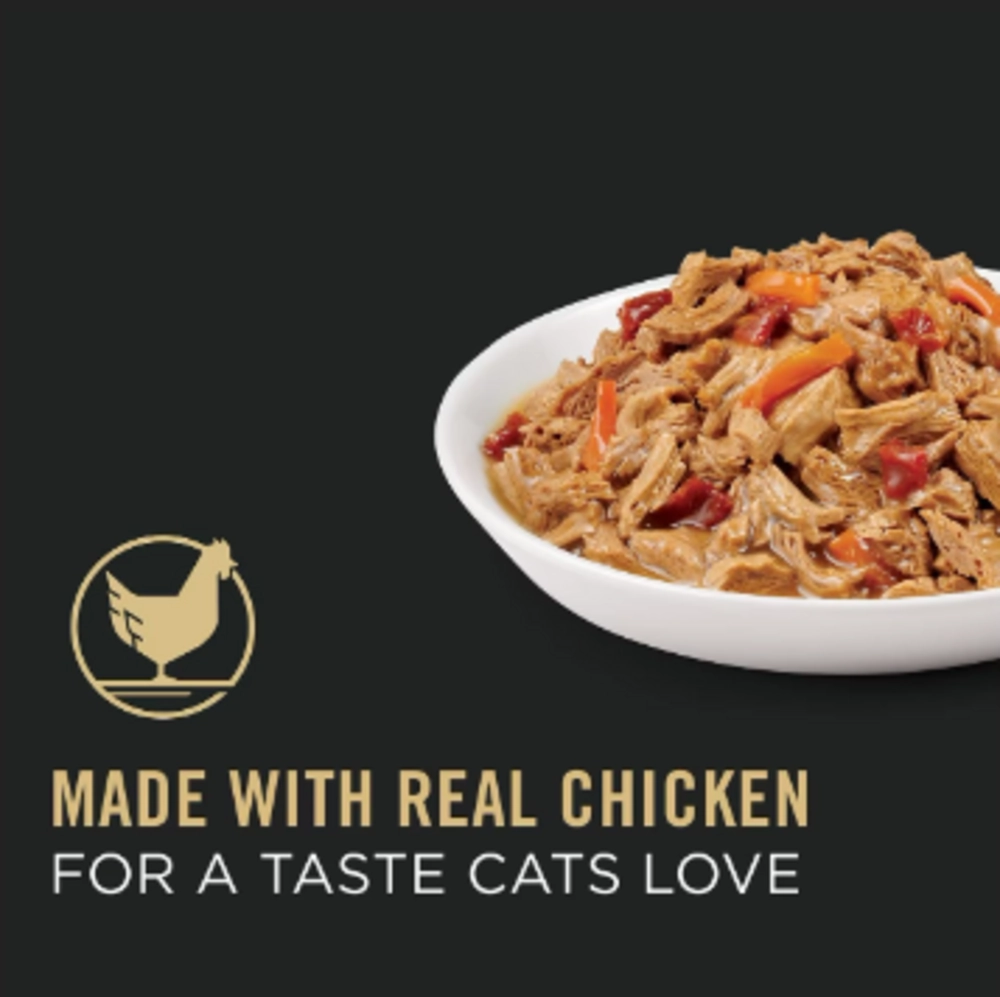 Purina Pro Plan Complete Essentials Adult White Chicken with Vegetables in Gravy Entree Canned Cat Food